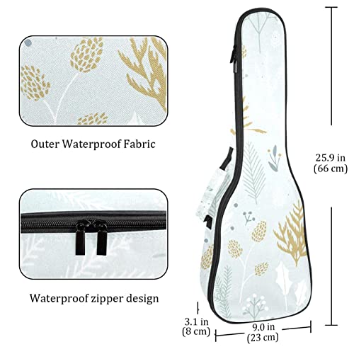 Housse de transport pour ukulélé – Motif floral – Pour concert soprano ténor – 58,4 cm – Épaisseur : 10 mm - Les Beatles, Paul McCartney, John Lennon, RIngo Starr, George Harrison Housse de transport pour ukulélé - Motif floral - Pour concert soprano ténor - 58,4 cm - Épaisseur : 10 mm – Image 5