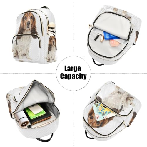 Sac à dos chien tricolore mignon : rangez tout avec élégance sans effort
