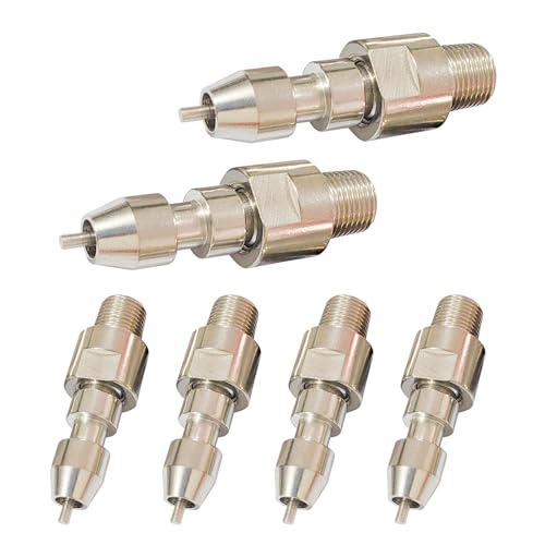 Bonchoice Automatic Stainless Steel Rabbit Nipple Water Feeder Rodent Watering System Kit Animal Breeding Supplies (6PCS)