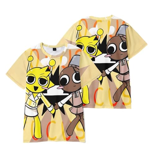 [GJKHUJKBN] �X�v�����L�[ T�V���c �e�q���ł� ���� Sprunki �ێ� ����T�V���c �j�����p �� �t �q�ǂ��� �g�b�v�X �v�����gT�V���c 130CM