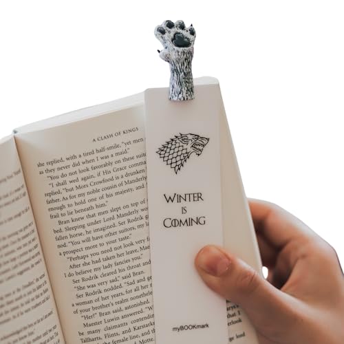 My Bookmark Handmade Bookmark Gift for Book Lovers and Bookworms Unique Bookmarks for Women Book Marks for Reading Crafted with Love Special Anniversary Mother's Gift (Dire Wolf)