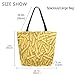 Daily Canvas Extra Large Shoulder Tote Bag,Fashion Fried Potatoes French Fries Durable Weekender Top Handle Zipper Bag for Gym Picnic Yoga Beach Travel Kitchen Market Grocery Shopping