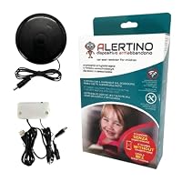 TECNIMED - Anti-Kriechvorrichtung für Kinder im Auto - Kompatibel mit allen Autos - Aktiviert sich automatisch bei jeder Benutzung - Warnt während der Fahrt - Made in Italy