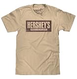 Tee Luv Men's Faded Hershey's Milk Chocolate Logo Shirt, Cream, L