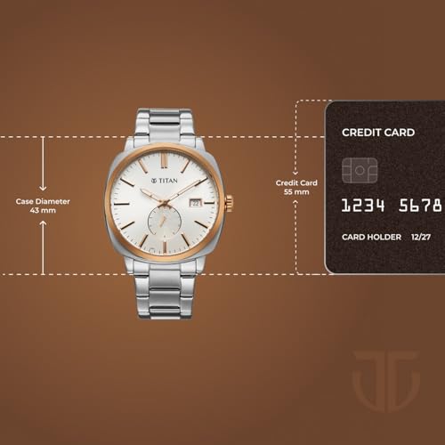 Image of Titan Classique Suave 2.0 Analog with Silver Dial Silver Stainless Steel Strap Watch for Men - 90189KM04