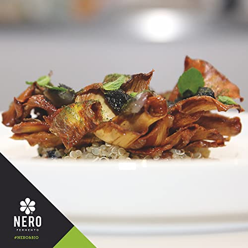 NERO FERMENTO NB Organischer schwarzer Knoblauch 50 gr (2 Zwiebeln), Made in Italy, ohne Konservierungsstoffe, ideal roh auf Salaten oder kalten Nudeln