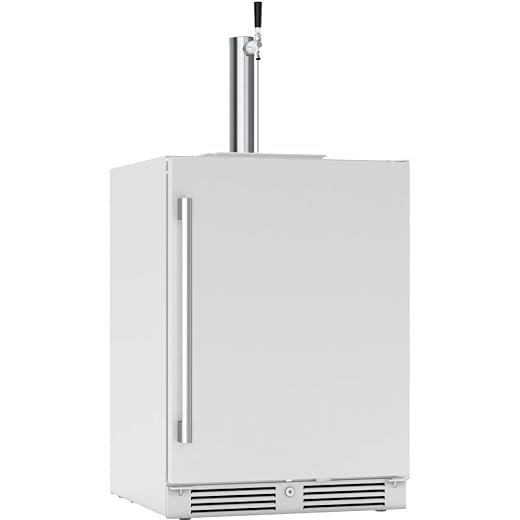 Zephyr Presrv 24 Inch Stainless Steel Outdoor Beer Kegerator & Keg Cooler