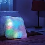  Cojín Molón Luz Led Cuadrado  Super Suave al Tacto  Luz de Noche  para Decorar tu Salón o Terraza y Conseguir un Ambiente Especial. (Cuadrado)