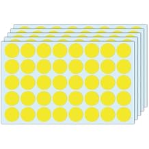 1000 Pieces, 1 inch - Yellow Dot Stickers, Round Circle Dots Sticky Labels
