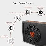Rockville RWS12CA 12" Slim Powered Car Subwoofer with Enclosure - Image 3