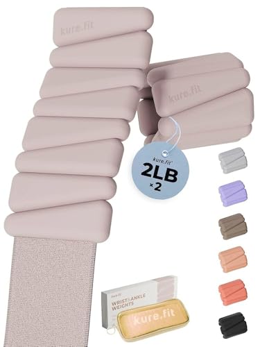 Image of Pilates Weight | Wrist & Ankle Weights for Women | Weighted Bangles | 1LB / 2LB Each (Set of 2)