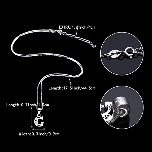 Clearine Collana Argento 925 Zirconia cubica 26