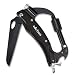 Multitool Carabiner Keychain Clip with Folding Pocket Knife, LED Flashlight,Screwdriver,Glass Breaker and Bottle Opener,EDC Tactical Knives Survival Tool for Camping,Hunting,Hiking (4.3"X 2.5",3.8 OZ)