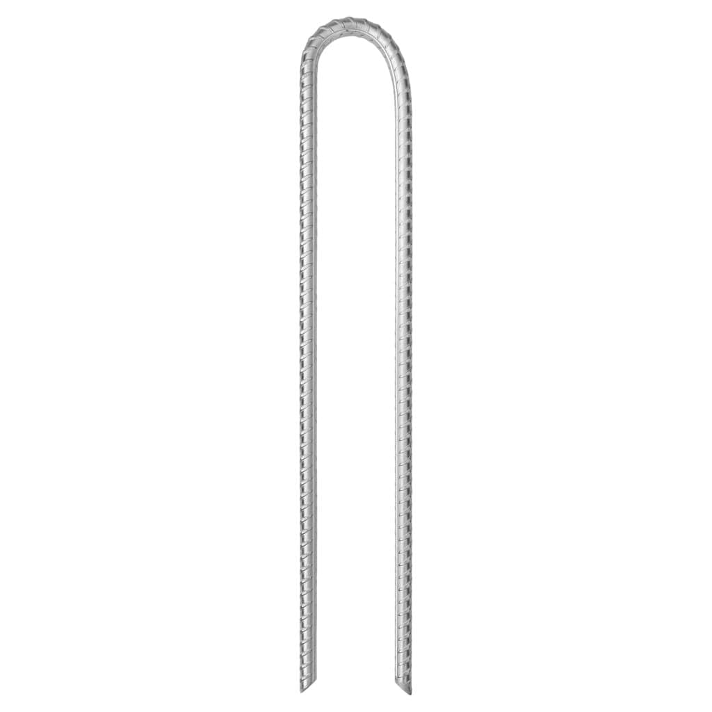 Mangloder Zeltheringe Stück U-Form Ø verzinkter Stahl wetterfest robust für Camping, Zeltzubehör, Bodenanker, Abspannung, Sturmleine, Reparaturset, Outdoor-Ausrüstung