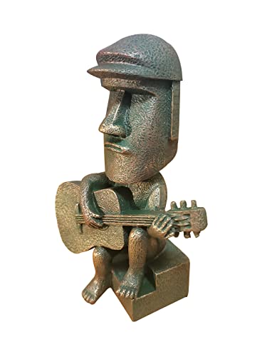 Figura Estatua Moai Decorativa para Escritorio 3.54x1.97x5.51 in miniatura 3