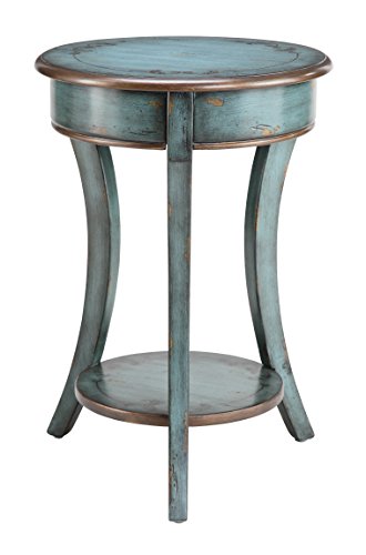 Painted Treasures End Table Finish: Turquoise and Bronze