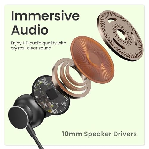 Image of Type-C Earphones for One-Plus 13s / 13 s Earphones Original Like Wired in-Ear Headphones Stereo Deep Bass Headset Earbud with Type-C Audio Jack, Mic (C106-4, Multi)