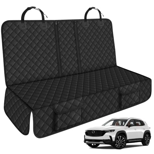 Dog Car Back Seat Cover Protector for Mazda CX5 CX50 CX70 CX30 2027-2000 | Waterproof Car Pet Rear Seat Covers for Mazda CX-5 CX-50 CX-70 CX-30 CX-90 Sport Touring Grand Touring Backseat Accessories