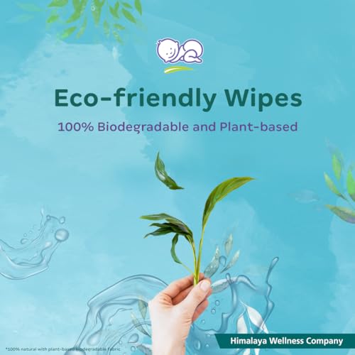 Himalaya Nature Touch Water Baby Wipes |72 Wipes - Pack of 2| 99% Pure Water | 100% Plant-Based Biodegradable Wipes | Organic Coconut Oil | for Sensitive Skin from Day 1 |Unscented