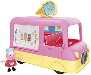 Peppa Pig Peppas Adventures Peppas Ice Cream Van Vehicle Pre-school Toy, Speech and Sounds, Ages 3 and Up