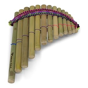 Panpipes, rondador, curved 13 pipes, fair trade