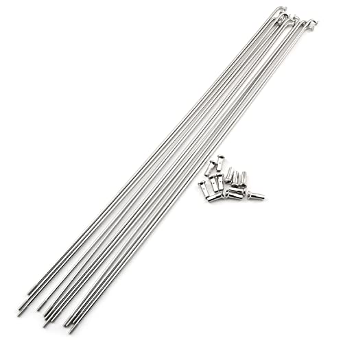 Pro Bamboo Kitchen Steel Spoke 12PCS 290mm/11.4inch 14G J Bend Bicycle 304 Stainless Steel Spokes with 12mm Nipples Cycle Spokes - Thumbnail 7