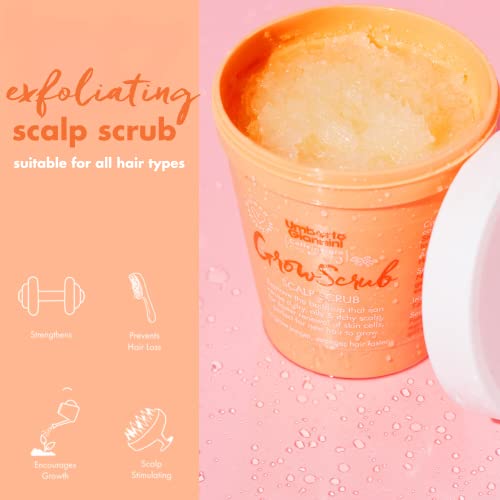 Umberto Giannini Grow Long Hair Growth Treatment Set, Vegan & Cruelty Free Grow Scrub Scalp Exfoliator & Grow Mask with Caffeine-Gro Complex, 2 Pack - Image 3