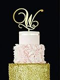 Tamengi Wedding Cake Toppers W Initial Cake Topper Acrylic Monogram Wedding Cake Topper Letter W...