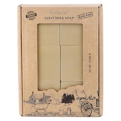 Natural Goat Milk Soap Bar for Sensitive Skin, Goats Milk Body Soap, Bar Soap, and Body Wash for Nourishing Hydration (12) Cover