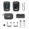 Saramonic Blink500 Pro B1 Mini-microfoon met twee kanalen, stereo-microfoon, met oplaadkoffer, OLED-display en 3,5 mm hoofdtelefoonuitgang voor DSL-, spiegelloze en videocamera’s, smartphones, tablets, computers