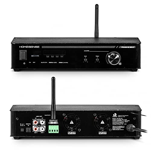 Amplificador Home Sense HS320.2 BT 320W RMS 4 Ohms Classe D RCA/FM/MicroSD/Bluetooth Frahm - 31949