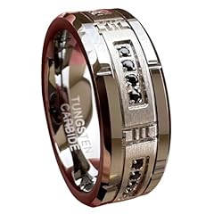 8mm Tungsten Black CZ