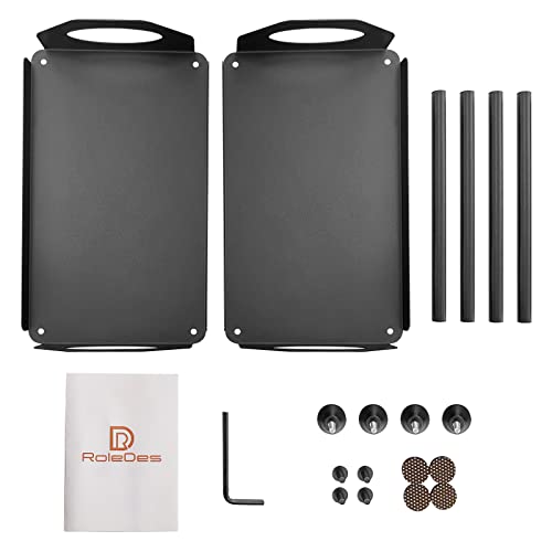 Black 2-Tier Bathroom Countertop Organizer For Skincare, Cosmetic, Perfume, And Toiletries - Vanity Tray With Non-Slip Foot Pads For Kitchen Spice Storage Shelf #TOP6