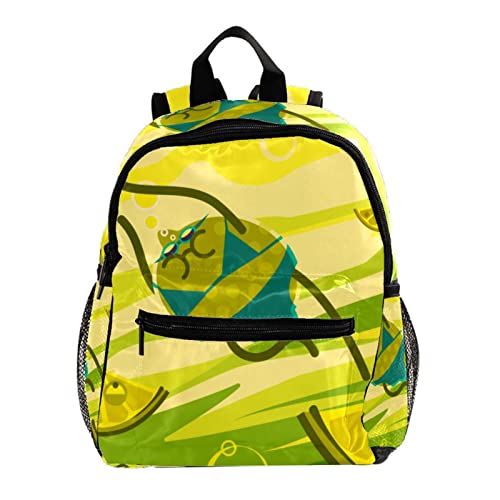 Sac à dos pour garçons et filles motif chien vert : le cadeau parfait pour la maternelle