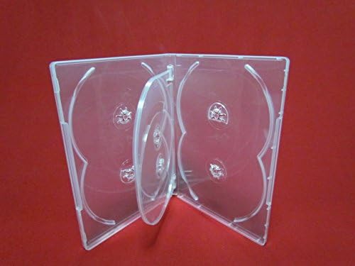 Vision Media® - 6 Way Multi Super Clear DVD/CD Case (3pcs) 14mm Spine