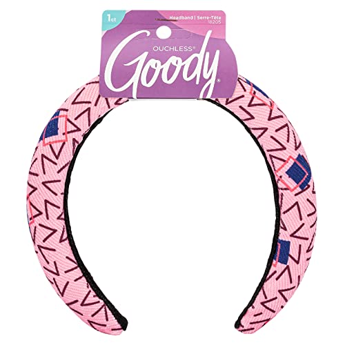 GOODY Kids Ouchless Classic Headband - 1 Count, Nostalgia Collection - For All Hair Types - Beautiful Design for Instant Style - Pain-Free Hair Accessories for Women, Men, Boys, and Girls