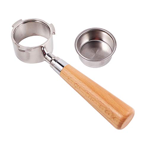 portafiltro Filtro De 51 Mm Sin Fondo Mango De Madera Máquina De Café Mango De Madera (Color : Brown) - Imagen 6