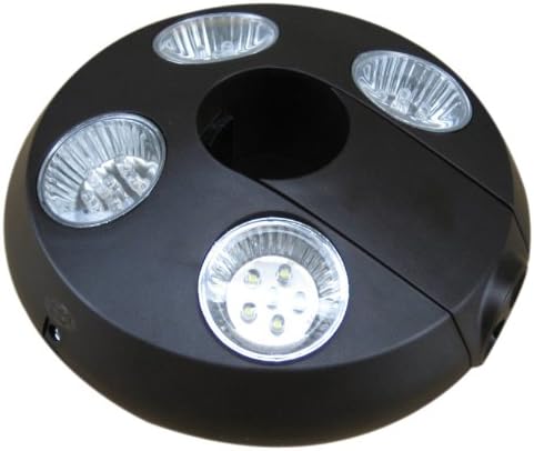 11027 Umbrella Light with Rechargeable Batteries, Brown
