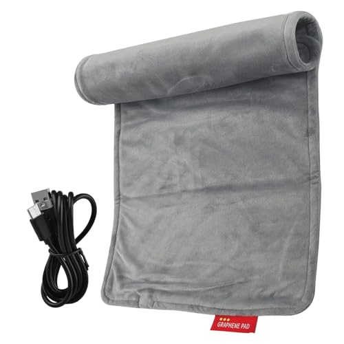 Almohadilla Térmica Eléctrica - Manta Térmica con Carga USB,Cojín Térmico para Asiento | Para Cuello Pierna Rodilla Abdomen Calambres Menstruales Cama Sofá Trabajo Coche