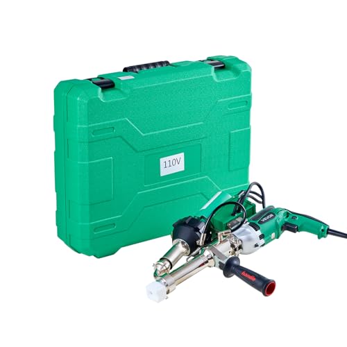 VEVOR Handheld Plastic Welding Extruder, 800W Hitachi Motor Extrusion Welding Gun - 0.79 in Weld Width & 360° Nozzle, Dual Heating System PP PE PVC HDPE Extrusion Welder for Membrane Pipe Plate by VEVOR - Image 3