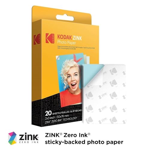 Image of Kodak Printomatic Instant Camera (Pink) Gift Bundle + Zink Paper (20 Sheets) + Deluxe Case + 7 Fun Sticker Sets + Twin Tip Markers + Photo Album + Hanging Frames.