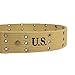 Oleader WW2 U.S. Army M1936 Pistol Belt Weebing Combat Belt with Metal Buckle,Khaki Size Medium