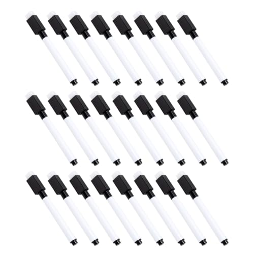 Mini stylos effaçables à sec noirs Beavorty de 100 pièces pour tableau blanc