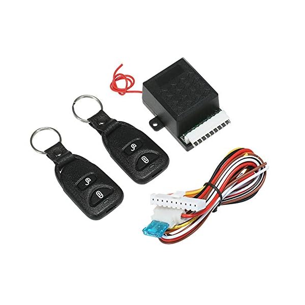 Shkalacar 12V Universal Car Auto Remote Central Kit, Door Locking Vehicle Keyless Entry System,Auto Remote Lock System with 2 Remote Control