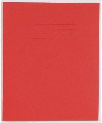 Rhino A5+ Exercise Books, 48-Page / 8mm Lined with Margin Paper Notebook, 10-Pack, 9 x 7 Writing Book