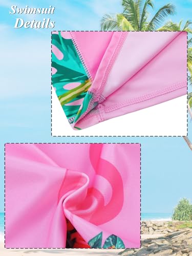 Image of BAOHULU Girls Rash Guard Swimsuit 2 Pieces Long Sleeve Bathing Suit UPF 50+ Quick Dry Beach Swimwear Size 3-14 Years