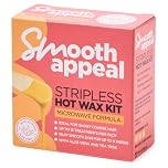Smooth Appeal Microwave Formula Facial Hair Remover Wax - Professional Hair Remover for Smooth Skin, Simply Peel Off, Enriched with Aloe Vera, Vitamin E & Tea Tree Oil. 40g