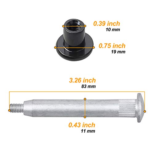 Ndrush Door Hinge Pin Repair Kits Door Hinge Nuts Anti-Rust Hinge Lock Compatible With 2007-2018 Jeep Wrangler #TOP1