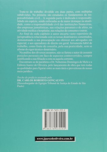 Da Culpa E Do Risco - Como Fundamentos Da Responsabilidade Civil - Dou