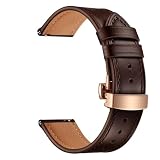 Watch_Band Cinturino per orologio in vera pelle bovina a sgancio rapido, cinturino per cintura, fibbia di ricambio nero e marrone Watch_Band, PINK_20MM, Acetato, Nessuna pietra preziosa